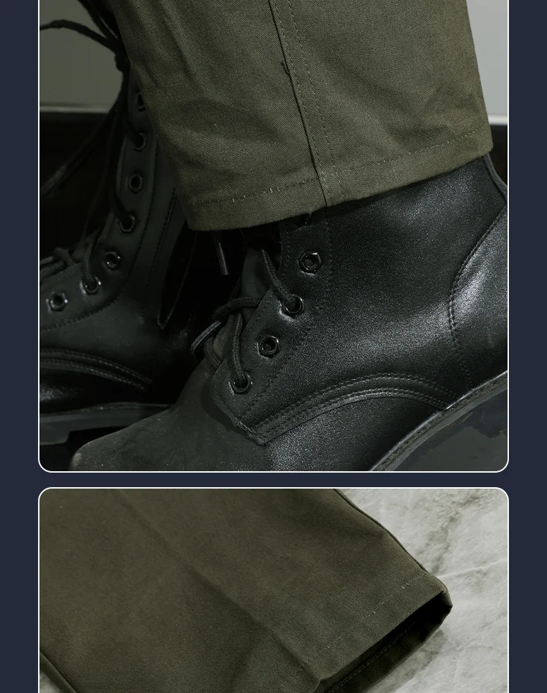 Custom Men's work pants double crotch thickened antispark antiflaming loose breathable Tactical desi