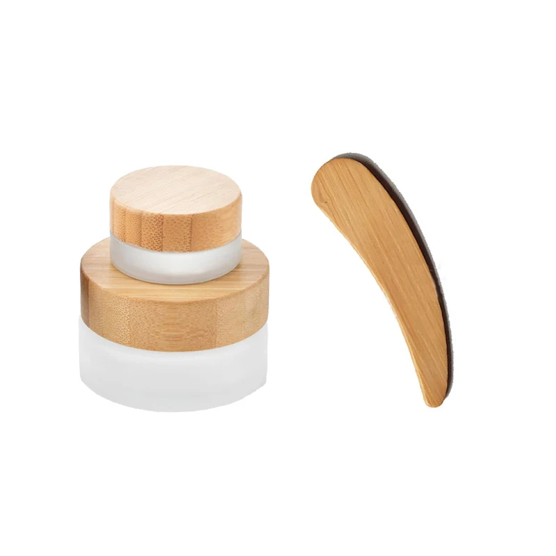 Facial mask spatula Cosmetic Spoon Wooden Bamboo Mini Facial Cosmetic Cream Spatula cosmetic packaging supplier