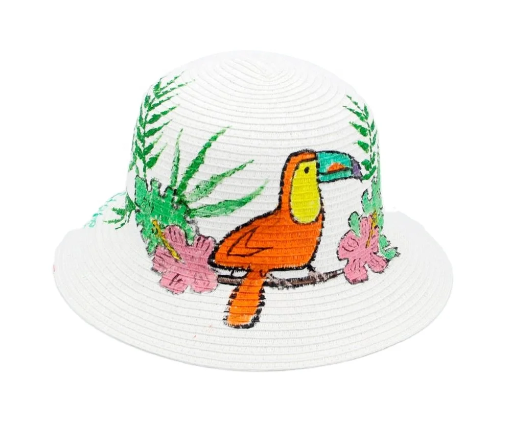 Hand Drawing Different Jester Hat Pattern Mini Sambrero Girls Hat