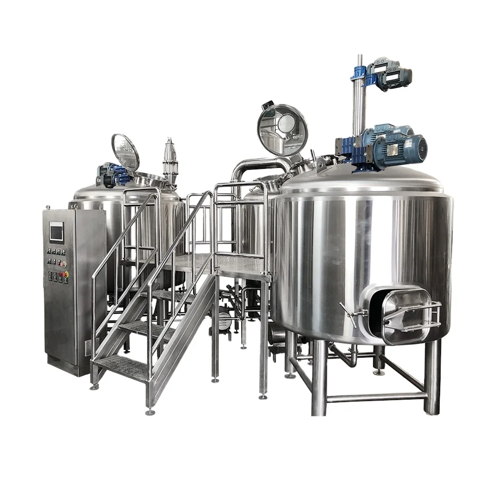 Брожения 1000L 1000 литр 10HL микро-пивоваренное оборудование Электрический нержавеющая пиво Brew чайник заторный Чан полностью готовый проект для продажи