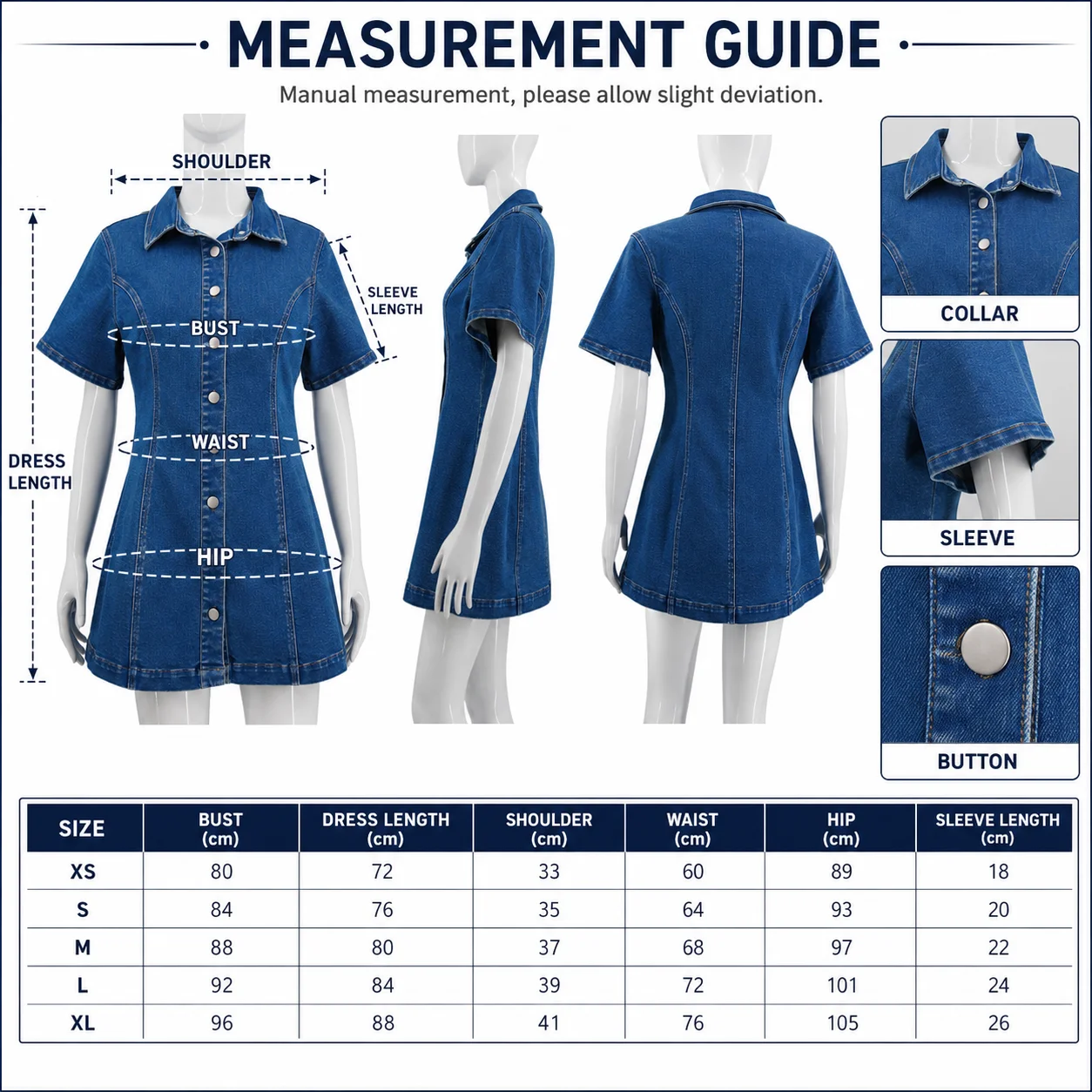 Size measurements