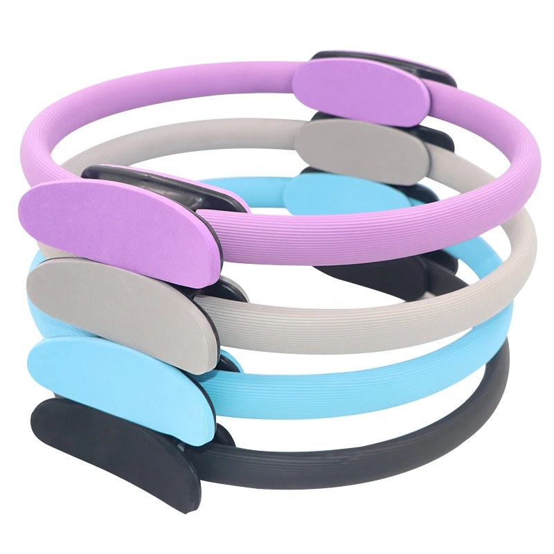 Customized pink Power Workout Stretch Exercises Equipment Magic Circle Pilates Yoga Ring