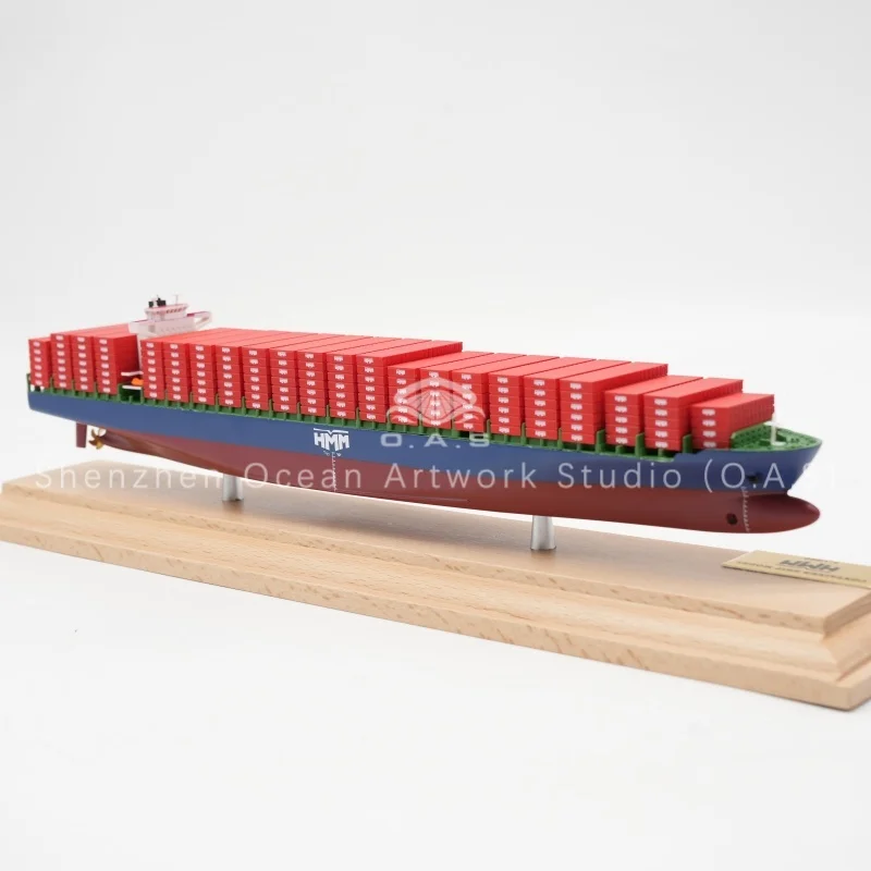 loas factorys handmade scale boat model 11000 scale high quality ship model customized 35cm hmm container ship model-6