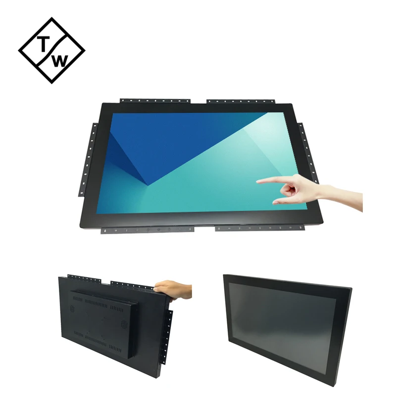 TC24 1080P Capacitive Touch Screen 24 Inch Open Frame LCD LED Monitor for Slot ATM Machine