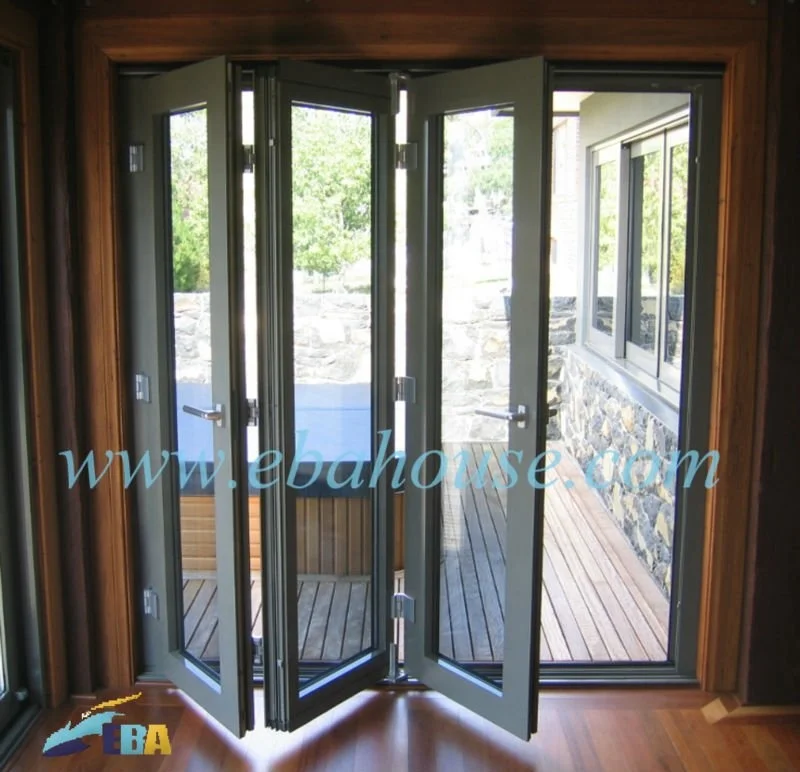 Stacking Sliding Glass Doors Folding Partition Wall Frameless Sliding Folding Glass Door Double Pane Sliding Glass Door AS2047