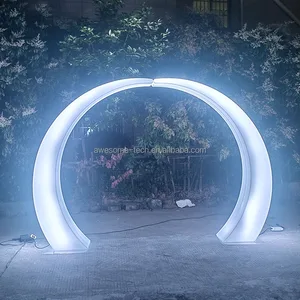 Waterproof IP65 Plastic LED Rainbow Arch Light-Colorful Outdoor Holiday Decoration for Garden/Party/Wedding (Durable Bright