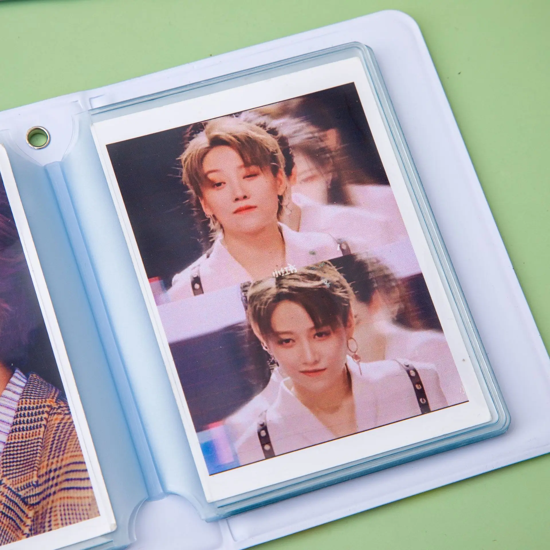 Mini Photo Album Photocard Holder Love Heart Hollow Photocard Id Holder