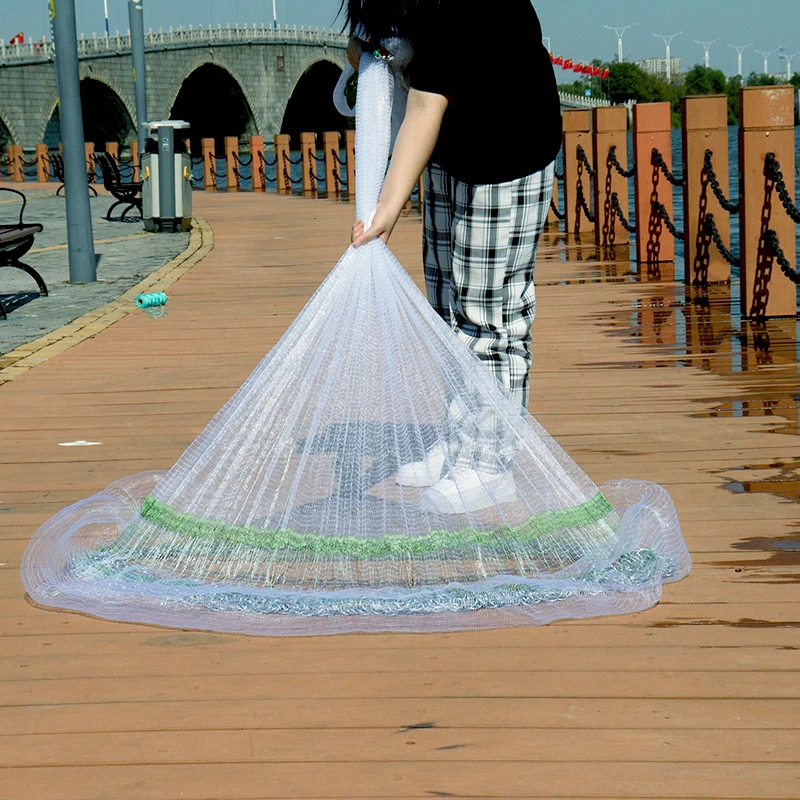 colorful fishing net throwing YHYPSY 4.9-11.8' Radius Multicolor Beginners Throw Cast Net, Folded Monofilament Spin Network Bait Fish for Lakes Rivers Shoal(Radius 1.5m/4.9ft) : Sports & Outdoors Amazon.com: XINKEGF Disc Hand Throw