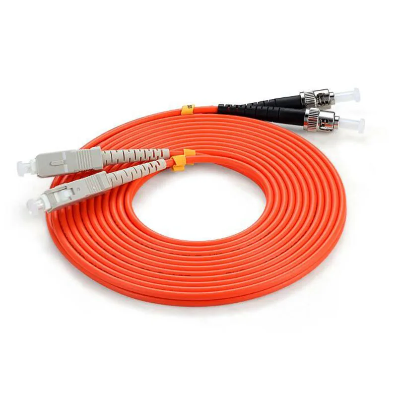 ST UPC 62.5/125um G652D/G655/G657A 2.0mm OM1 Duplex Multimode Fiber Optic Patch Cord