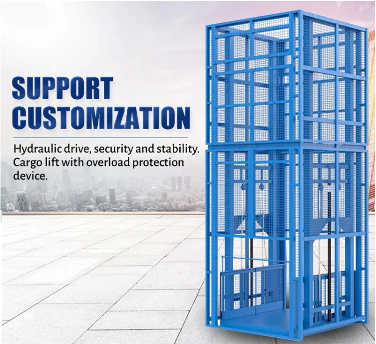 Hydraulic Vertical Lift Platform Cargo Lift Goods Lift Freight Elevator ...