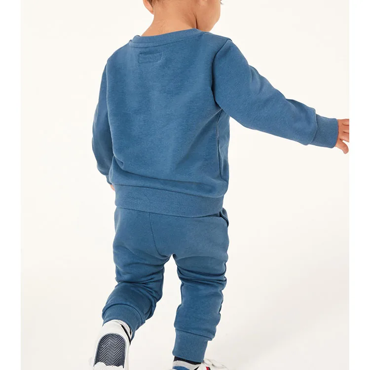 Хит продаж хлопковый осенний спортивный костюм для мальчиков уличный с капюшоном и завязками тренировочные штаны комплект из двух предметов детский