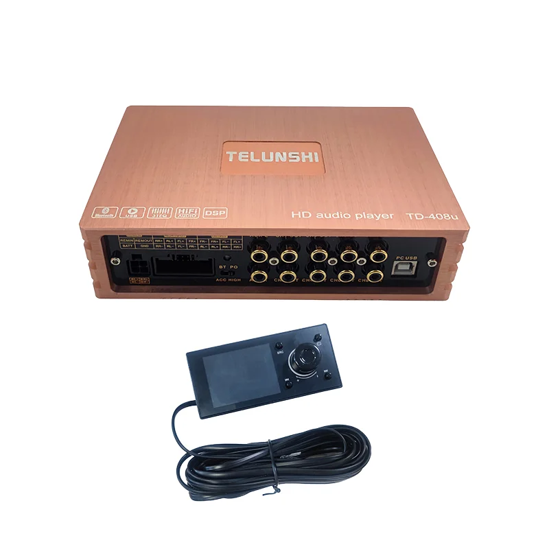 Hot Selling 4*50W Class AB Car Amplifier 4-Channel DSP Crossovers Subwoofer Amplifier Auto Power (Without Control Panel)