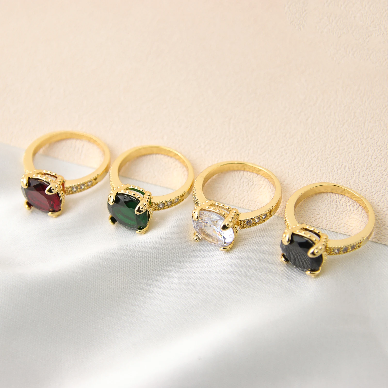 1 Gram Gold Forming White Stone with Diamond Fashionable Design Ring - –  Soni Fashion®