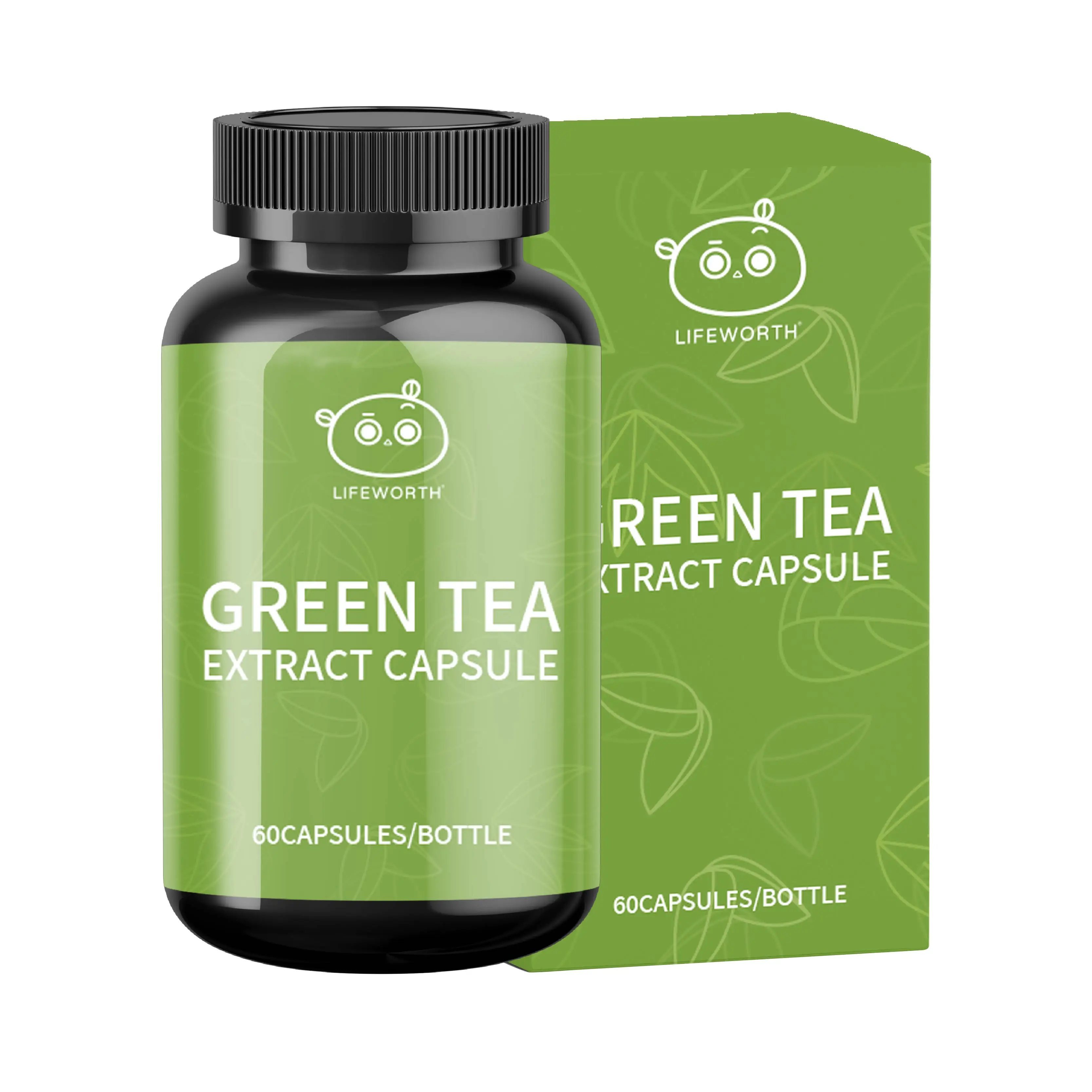 Lifeworth private label pre workout weight loss tea diet green tea capsule