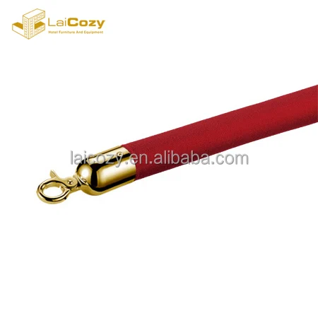 Velour rope with fresh red 