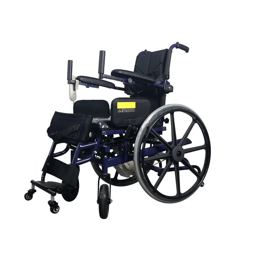 remote controller standing wheelchair Rehabilitation Therapy Supply Manual Standing Wheelchair handicapped wheelchairs-BZ-TM01 manufacture