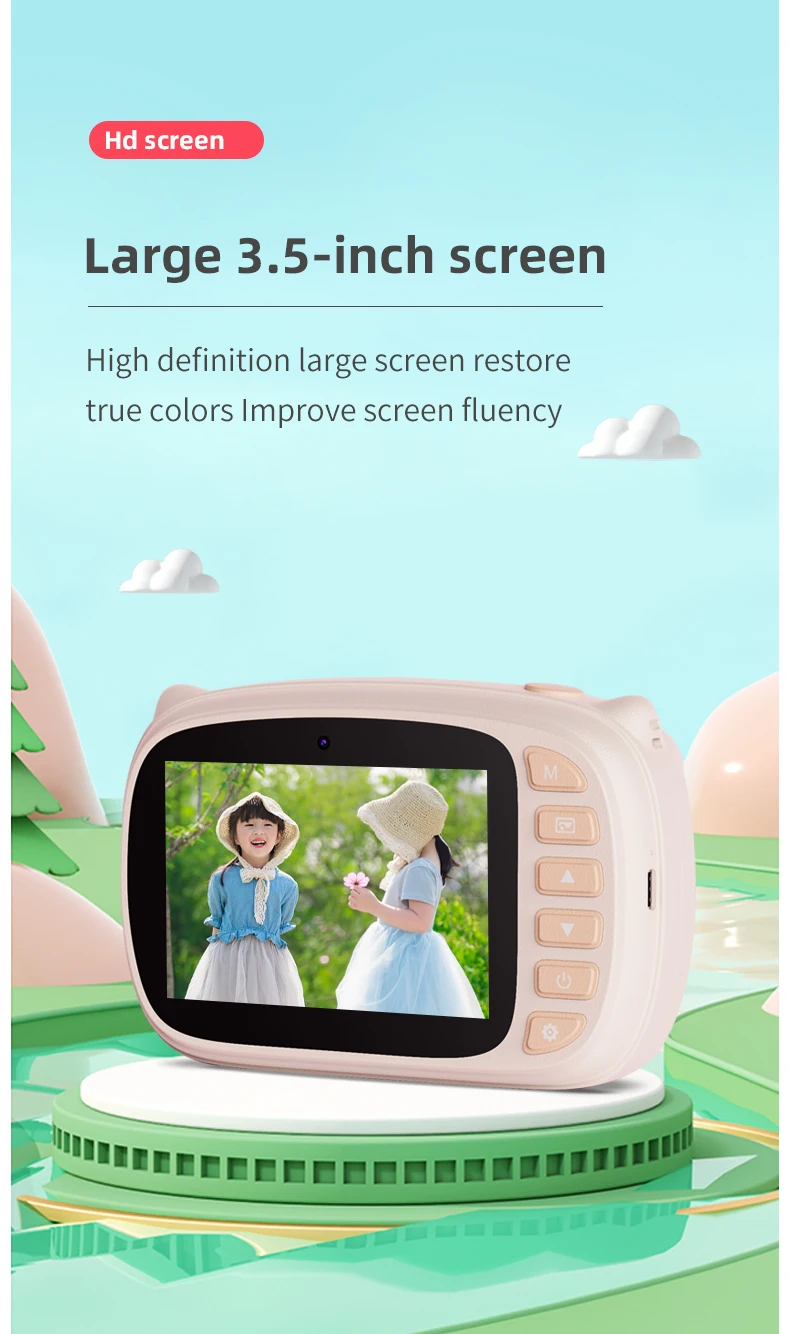 2022 Thermal Sticker Video Recording HD 1080P Child Kids Camera