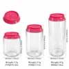 Clear bottle with Pink lid