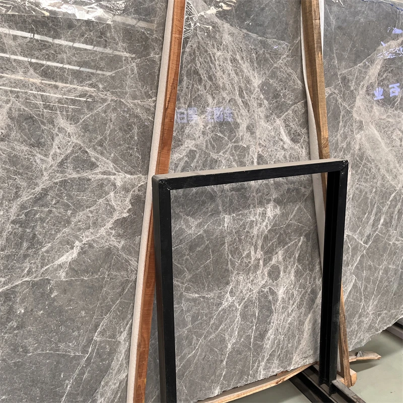 product good price light color grey marble slab for home  hotel wall and countertop design-1