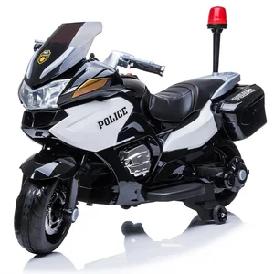 Factory Wholesale Electric Cross Motorcycle Kids 12V Electric Children Rechargeable Motorcycle Police Bike for Kids to Drive