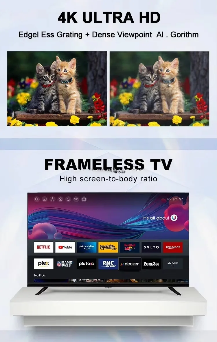 45/55/65/75/85/98/110 Inch Smart Tv Television 4k 1k Tv Smart Android ...
