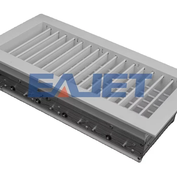 aluminum air conditioning with opposed blades damper fresh air double deflection grille