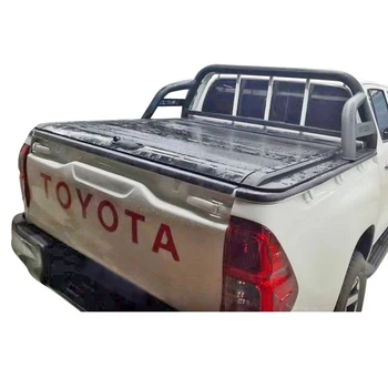 Zolionwil Pickup Truck Bed Manual Box Retractable Tonneau Cover For 2015+ Toyota Hilux /Revo (Sr5 J Deck With Front Fence)