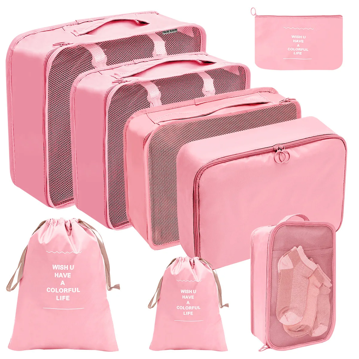 Wholesale Custom Clothes Travel Luggage Foldable Packing Storage Box Organizers for Travel Accessories