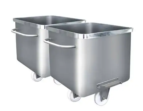 Stainless steel 200 liter meat cart