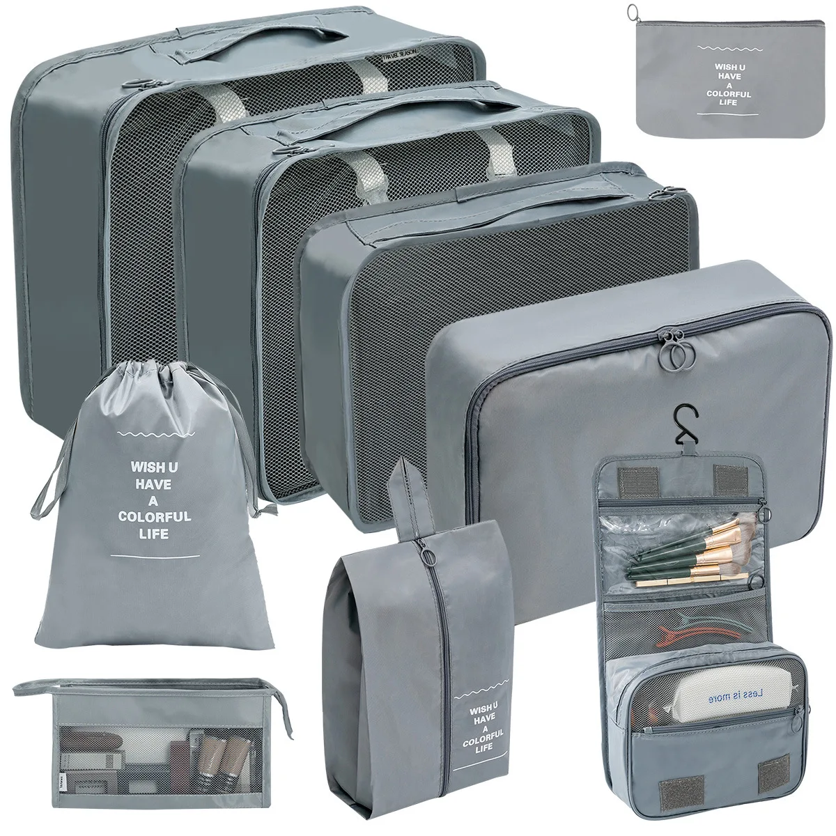 Wholesale Custom Clothes Travel Luggage Foldable Packing Storage Box Organizers for Travel Accessories