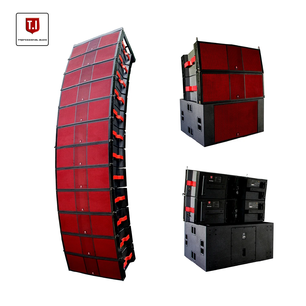 Pro Audio 5000 Watts peak Powerful Audio Sound System Dual 15 Inch  Way Dj Concert Line Arrray Speakers