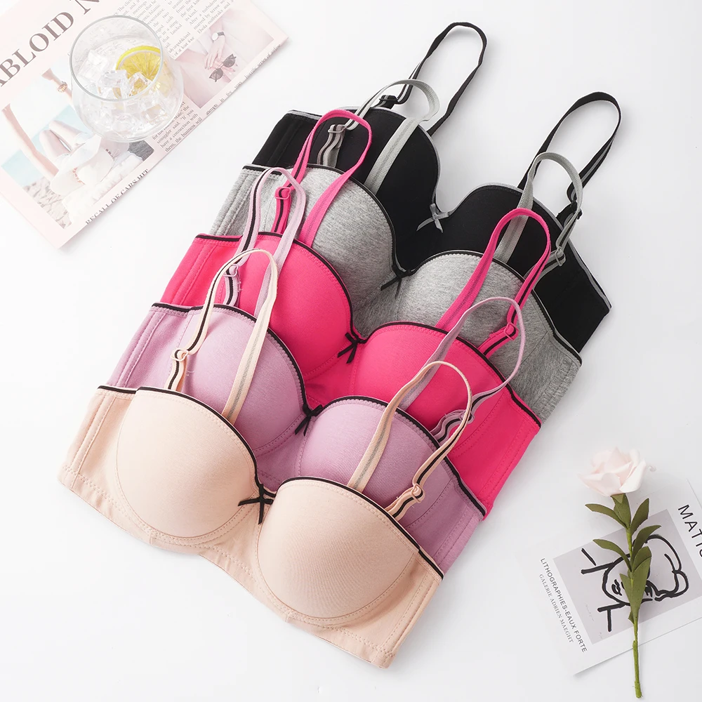 537 Ladies Breathable Bra Soft Sexy Wire Free Padded One Piece Girls Cotton Seamless Bra 32 Size Push Up Women Bra Brief Sets Buy Bra Bra Brief Sets Bra Set Lingerie