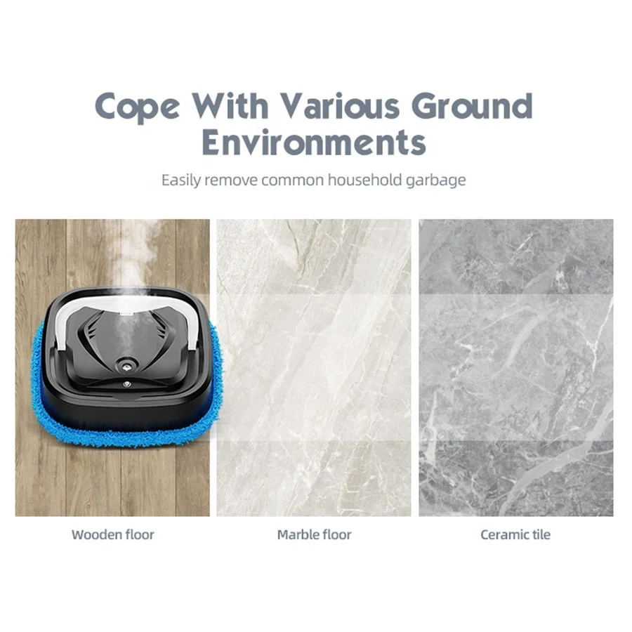 Intelligent Household Mopping Robot Automatic Floor Mopping Robot Wet & Dry Sweeping Robot Home Smart Cleaning with Humidifier