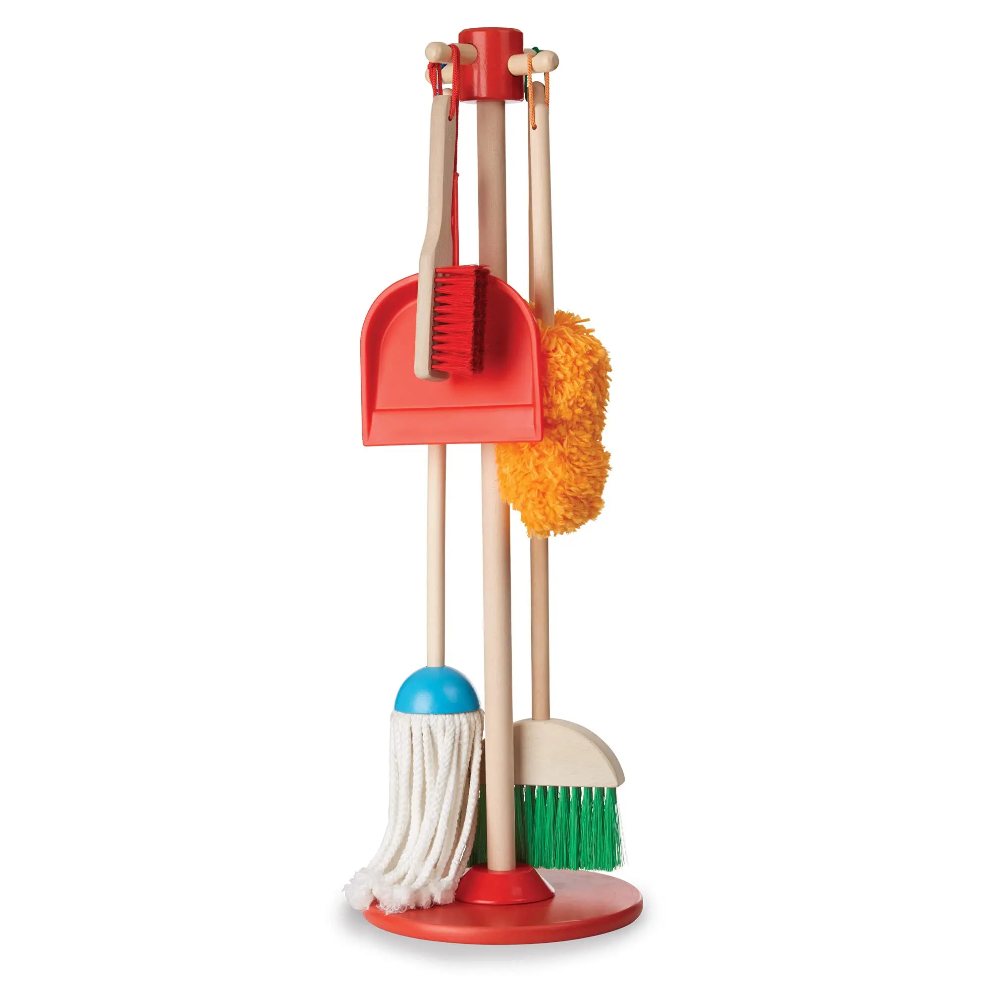 The 6-piece pretend play game kids cleaning own house  Sweep and mop set toys