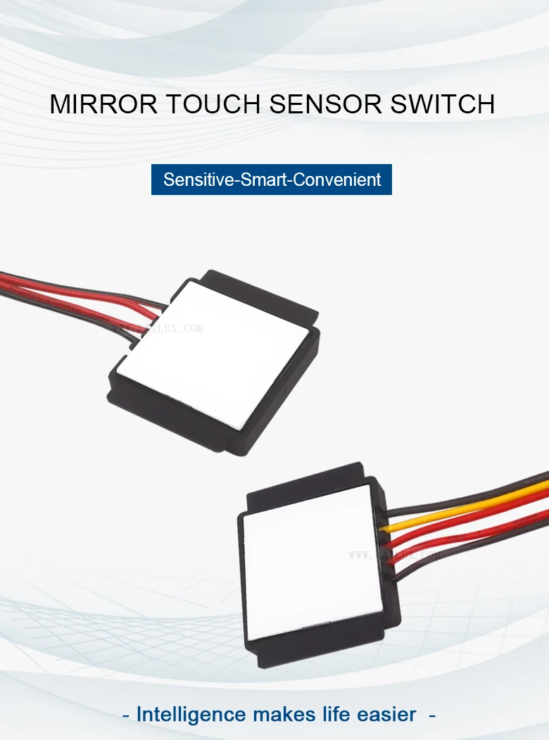 Led Mirror Switch Dc12v 24v 36w Smart Dimmable Touch Sensor Switch One Color 3 Color Bathroom