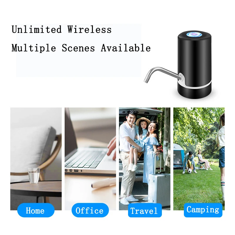 Upgraded Convenient and Portable Dual Motor Electric Water Dispenser Pump USB Water Pump Rechargeable Water Dispenser