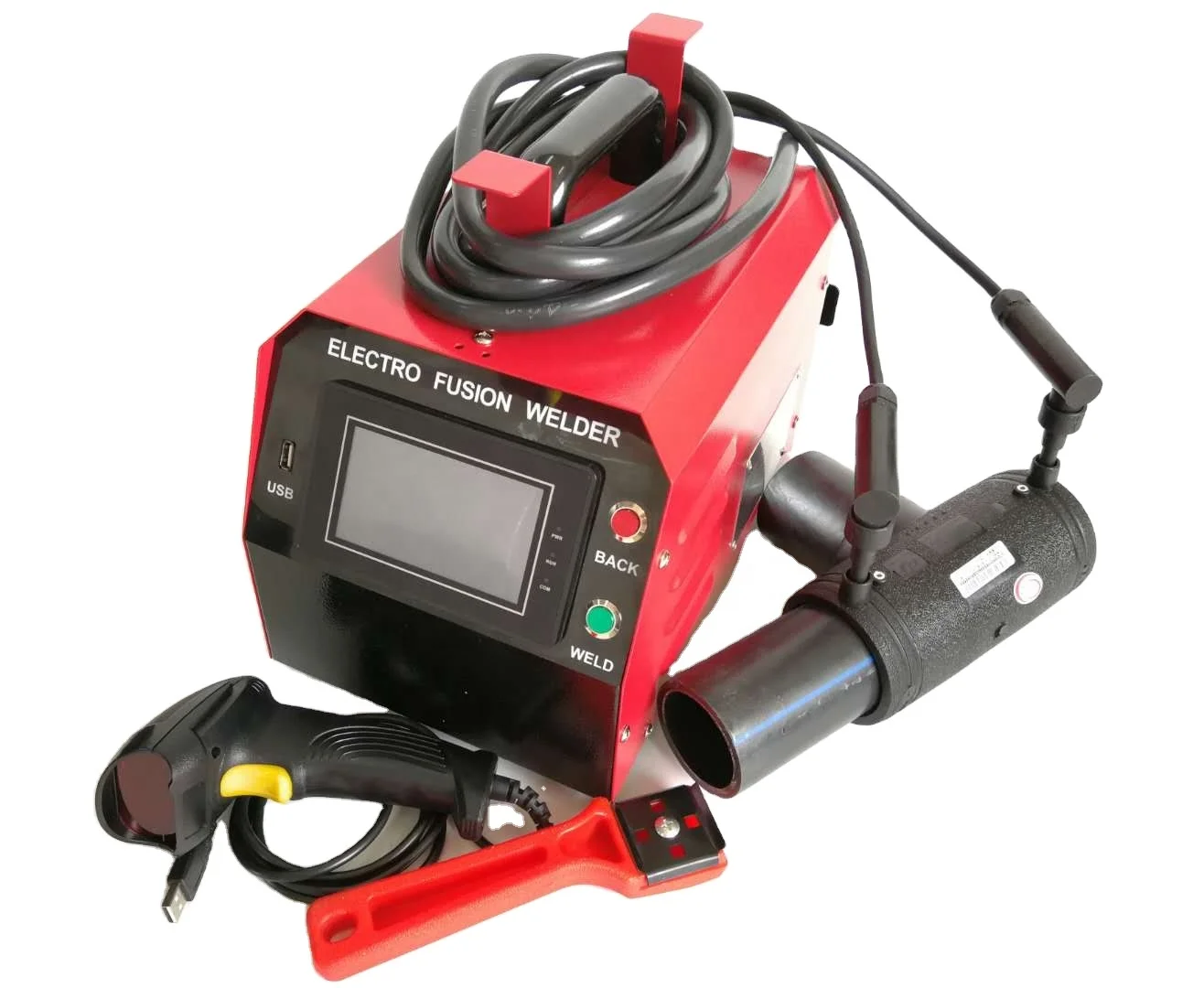 Hotool HDPE Pipe Electro fusion Welding Machine 20 800mm 17kw Electra for Steel Mesh GAS PE Pipe Fitting Automatic
