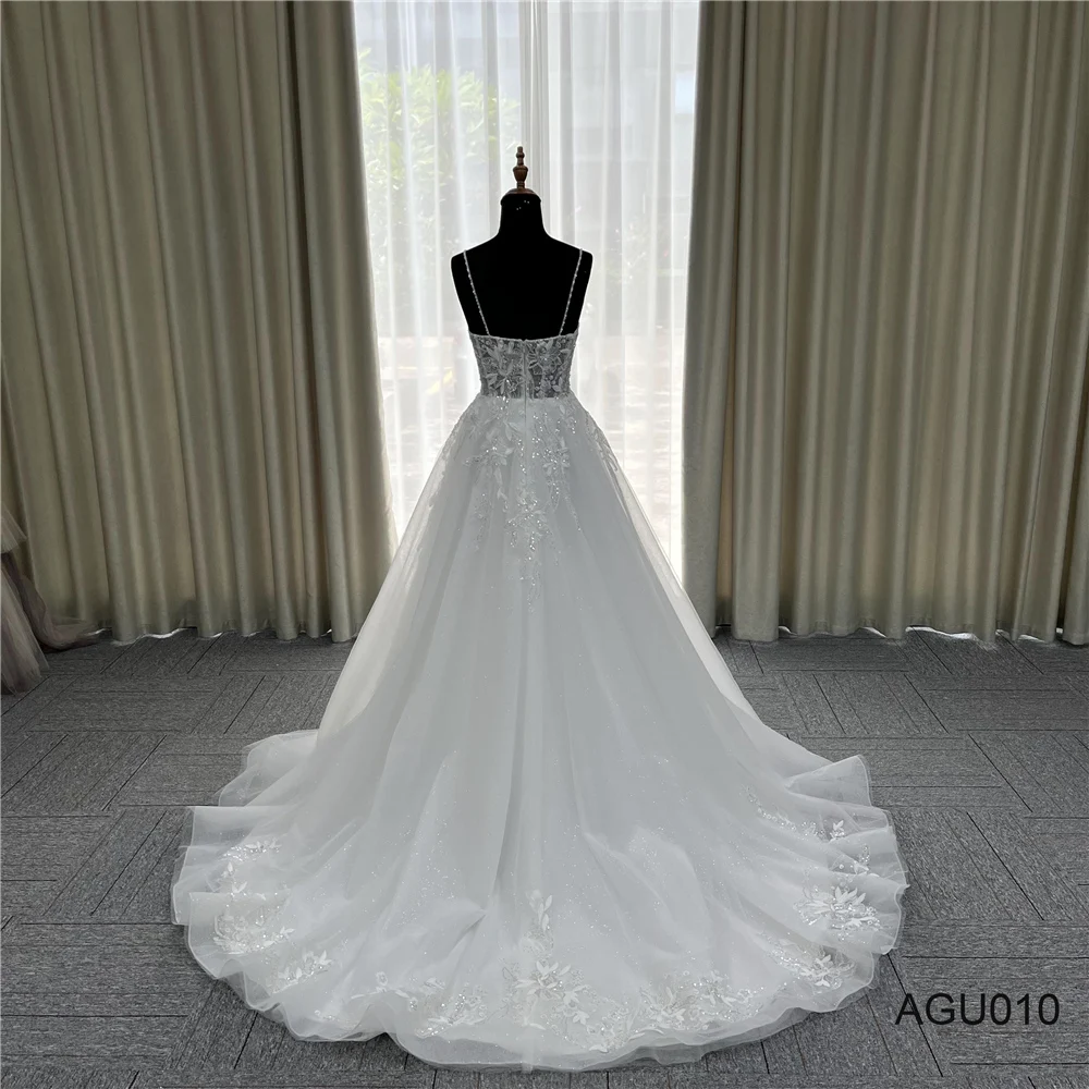 princess polly baby blue dress Backless Sheath Wedding Dresses Beaded Lace V-neckline – loveangeldress main image 0