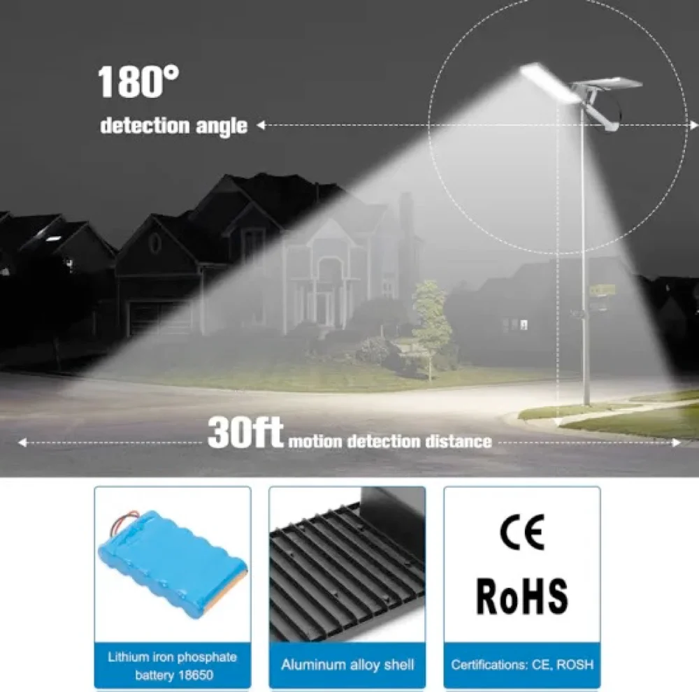 Ip65 Solar Panel Led Street Lights 150w 200w Solar Induction Street Lamp