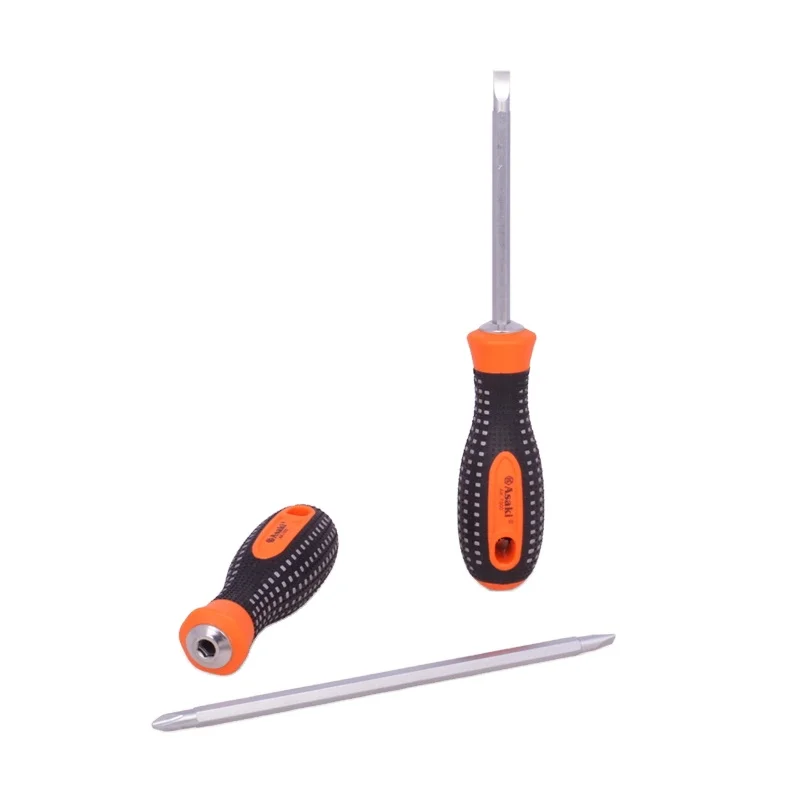 High Quality 2 in 1 Magnetic Rubber Tipped Screwdrivers