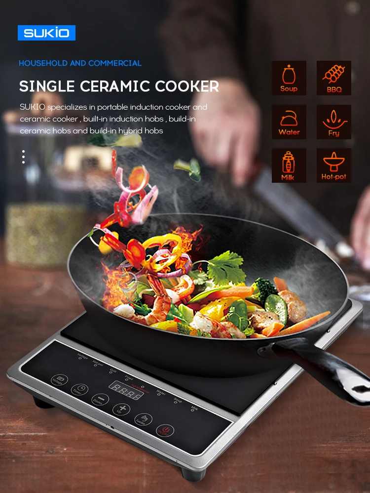 High Demand Products Button Control Plate Plastic Body Infrared Induction Cooker
