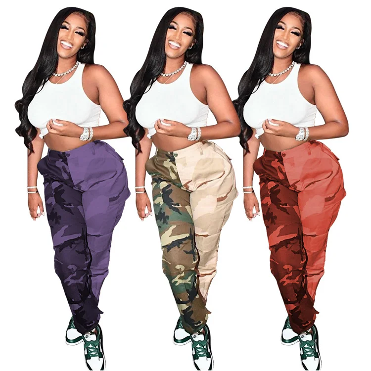 Lvcong Wholesale Fashion Streetwear Patchwork Cargo Camouflage Pant Plus  Size Cargo Pants Womans - Buy Plus Size Cargo Pants Womans,Womens Cargo  Camouflage Pant Ladies Camouflage Pants,Cool Girls Plus Size Trendy  Patchwork Camouflage