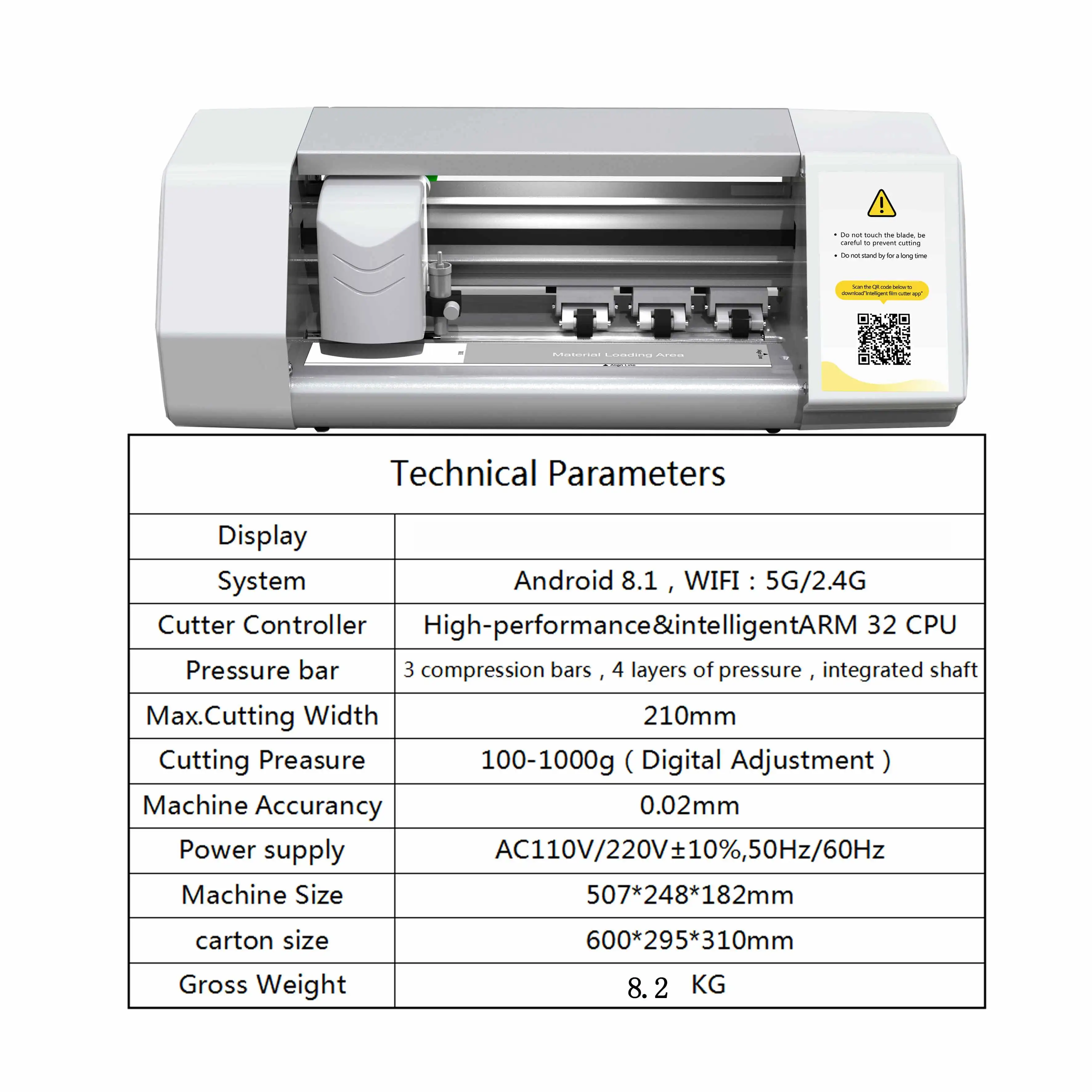 2022 New Automatic Tpu Hydrogel Mobile Phone Screen Protector Film Cutting Cutter Machine for Phone