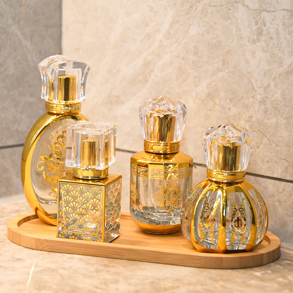 Gold Perfume Clear Manufacturer Round And Square Custom Gold