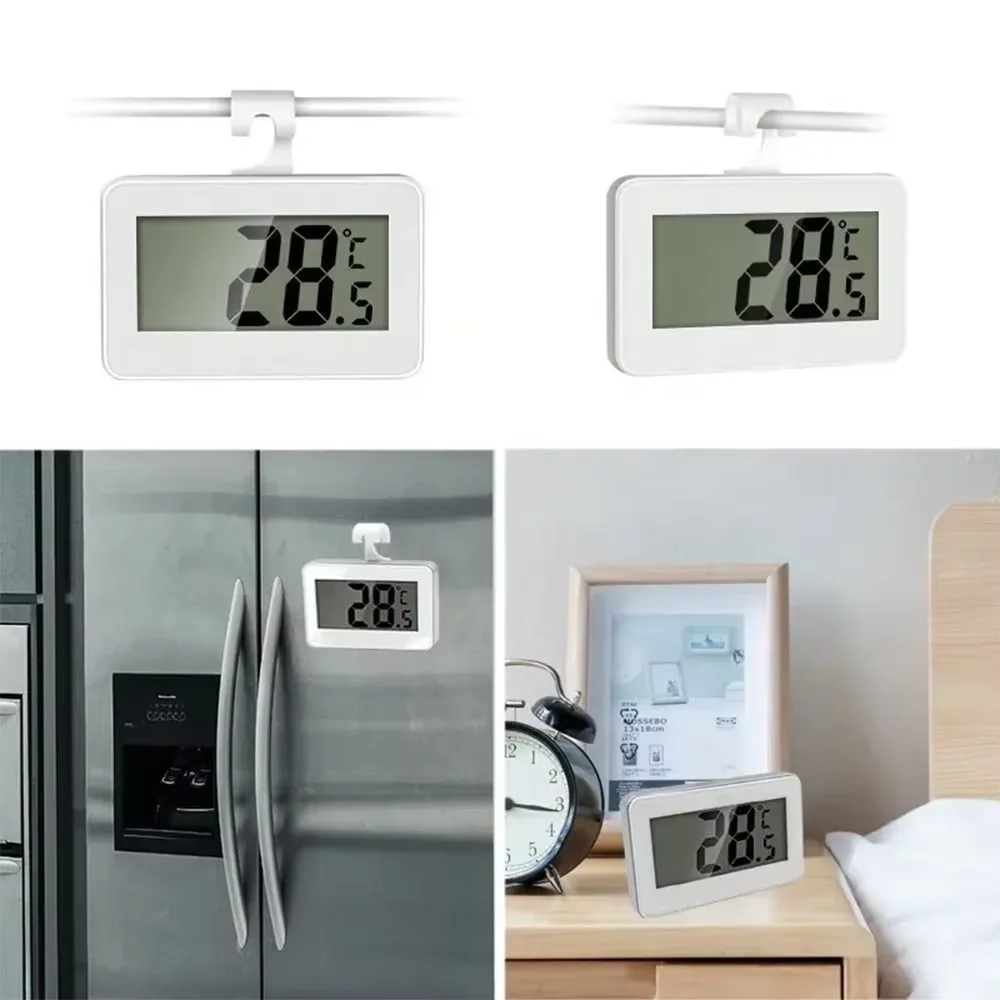 Factory Wholesale Mini Refrigerator Thermometer MIN/MAX Temperature Household Digital Thermometers Multifunction Support