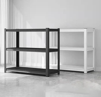 Adjustable Height Household Iron Rack Storage Shelves for Living Room and Kitchen