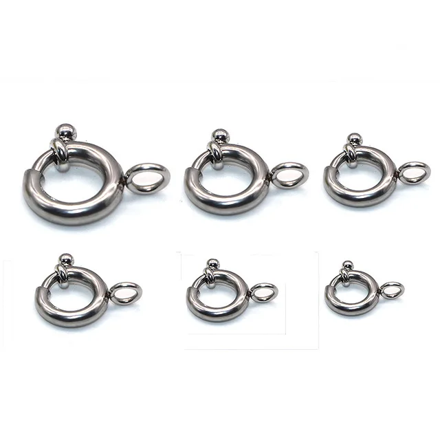 China Factory Wholesale Stainless Steel Round Circle Spring Hook Type
