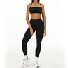 Noir Soutien-gorge + Leggings