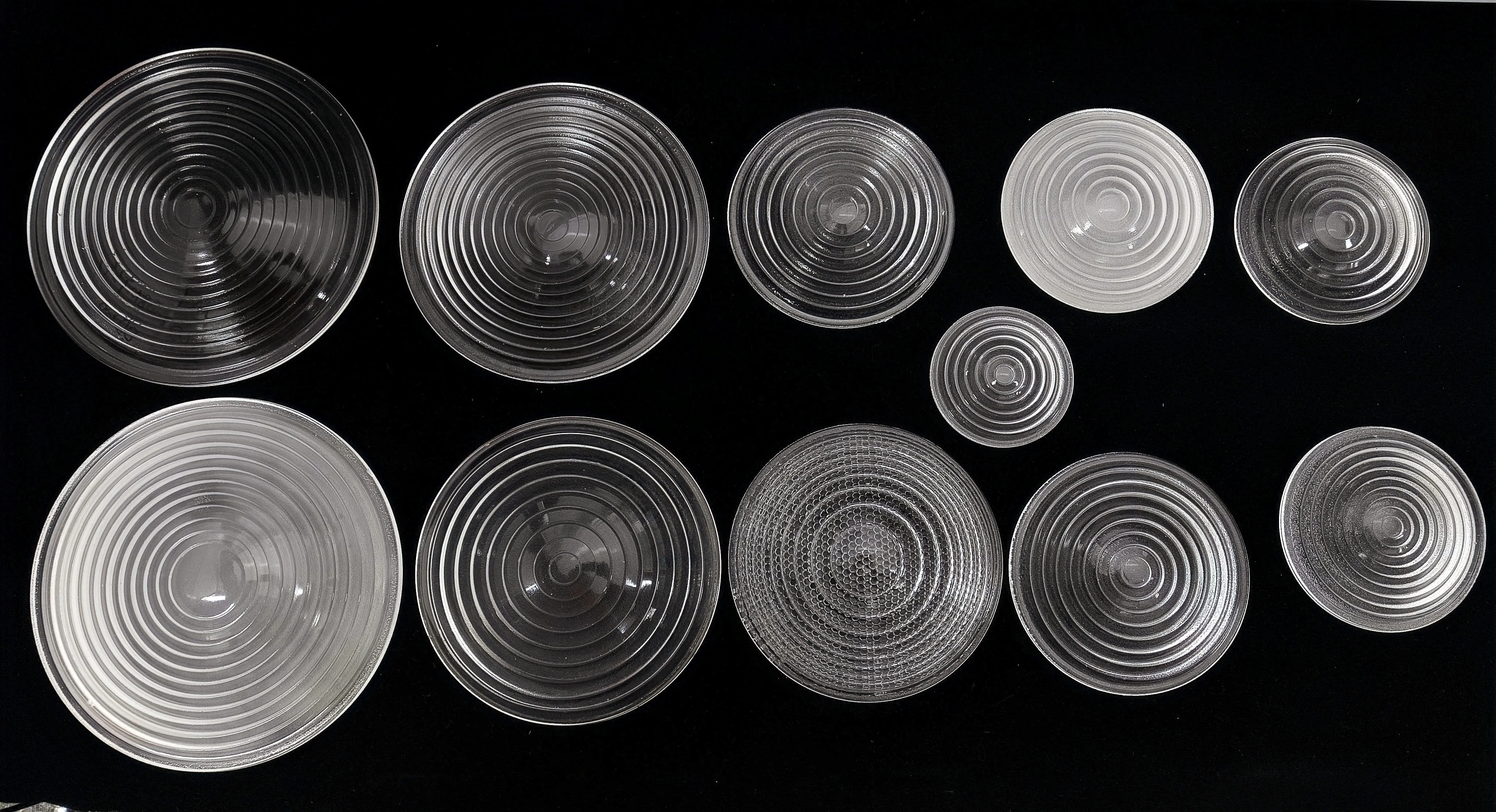 High Temperature Resistant Borosilicate Glass Fresnel Lens High Power LED Collimation Stage Lighting Solar CPV Systems