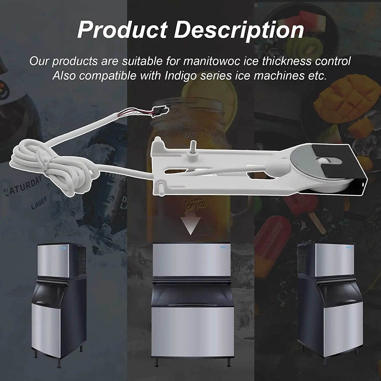 000008660 Probe Assembly Ice Thickness Control Ice Machine Parts Manitowoc Compatible with Indigo Series Ice Machine